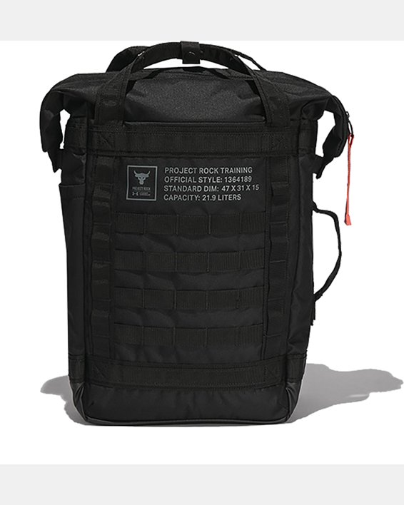 Project Rock Box Duffle Backpack, Black, pdpMainDesktop image number 0